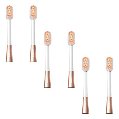 Oryginalna końcówka do szczoteczek JIMOK J7/7 Pro Mirror Pink (6 szt.)