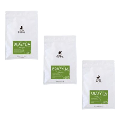 Kawa ziarnista CRAFT BEANS Brazylia Santos 3 x 1 kg