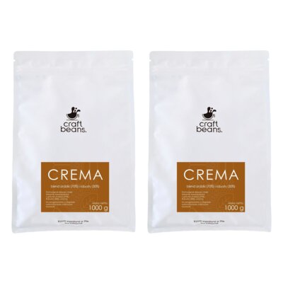 Kawa ziarnista CRAFT BEANS Crema 2 x 1 kg