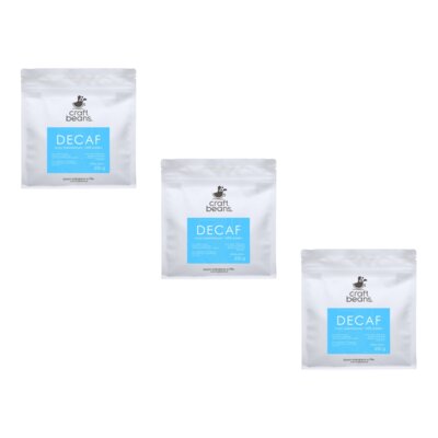 Kawa ziarnista CRAFT BEANS Decaf Bezkofeinowa 3 x 250 g