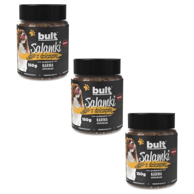 Przysmak dla psa BULT Salamki Dziczyzna 3 x 150 g