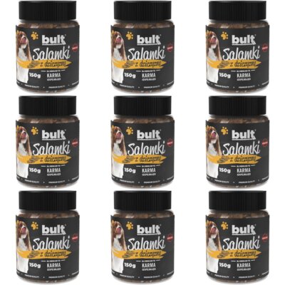 Przysmak dla psa BULT Salamki Dziczyzna 9 x 150 g