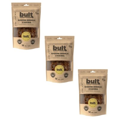 Przysmak dla psa BULT Suszone serdelki z kaczką 3 x 80 g