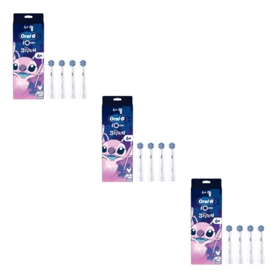Oryginalna końcówka szczoteczki ORAL-B iO Stitch Różowy (12 szt.) (Delikatna dla dziąseł)