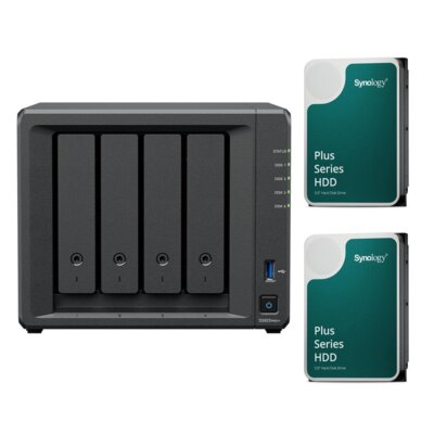 Serwer plików SYNOLOGY DiskStation DS925neo+ 4GB RAM + Dysk SYNOLOGY HAT3300 6TB HDD (2 szt.)