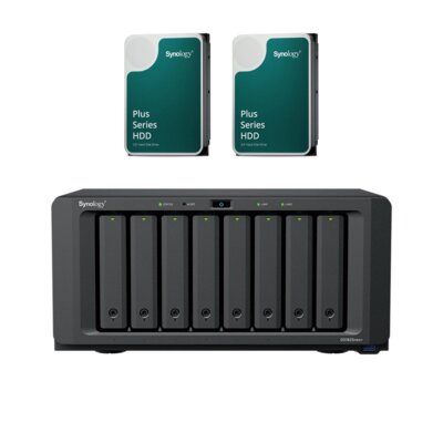 Serwer plików SYNOLOGY DiskStation DS1825neo+ 4GB RAM + Dysk SYNOLOGY HAT3300 6TB HDD (2 szt.)