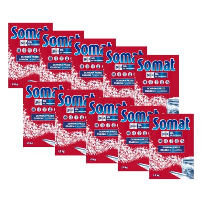 Sól do zmywarek SOMAT 10 x 1.5 kg