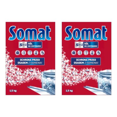 Sól do zmywarek SOMAT 2 x 1.5 kg
