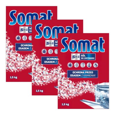 Sól do zmywarek SOMAT 3 x 1.5 kg