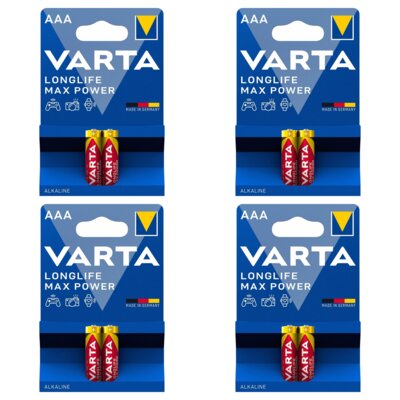 Baterie AAA LR3 VARTA Longlife Max Power (8 szt.)