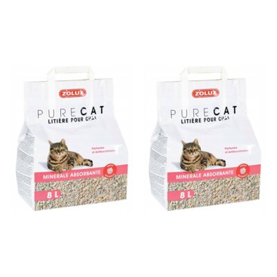 Żwirek dla kota ZOLUX PureCat 2 x 8l
