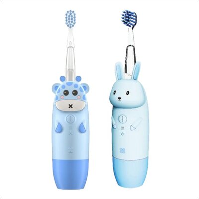 Szczoteczka soniczna INNOGIO Gio Giraffe Niebieski + Szczoteczka soniczna INNOGIO Giorabbit GIO-455 Niebieski