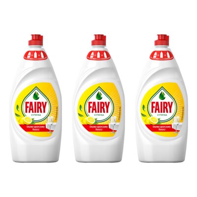 Płyn do mycia naczyń FAIRY Cytryna 3 x 900 ml