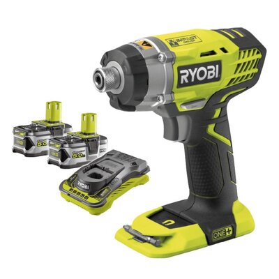 Zakrętarka udarowa RYOBI RID1801M + Akumulator RYOBI RC18150-250 5Ah 18V + Ładowarka