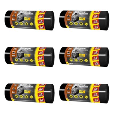 Worki na śmieci JAN NIEZBĘDNY 240L (48 sztuk) Czarny