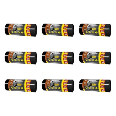 Worki na śmieci JAN NIEZBĘDNY 240L (72 sztuki) Czarny