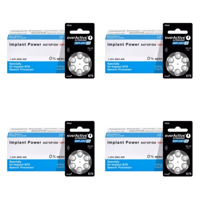 Baterie PR44 EVERACTIVE IMPLANT HD 675 (24 szt.)
