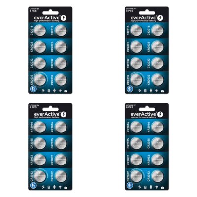 Baterie CR2032 CR2025 CR2016 EVERACTIVE High Performance Battery (32 szt.)