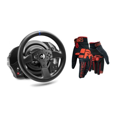 Kierownica THRUSTMASTER T300 RS GT Edition PS3/PS4/PS5 Czarny + Rękawice do simracingu FR-TEC Pro
