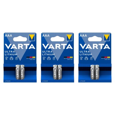 Baterie AAA LR3 VARTA Ultra Lithium (6 szt.)