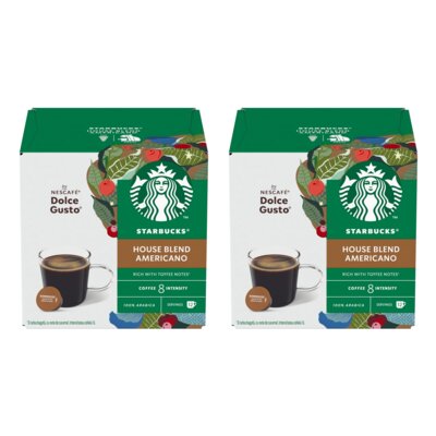 Kapsułki STARBUCKS House Blend Americano do ekspresu Nescafe Dolce Gusto (24 szt.)