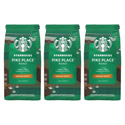 Kawa ziarnista STARBUCKS Pike Place Arabica 3 x 200 g