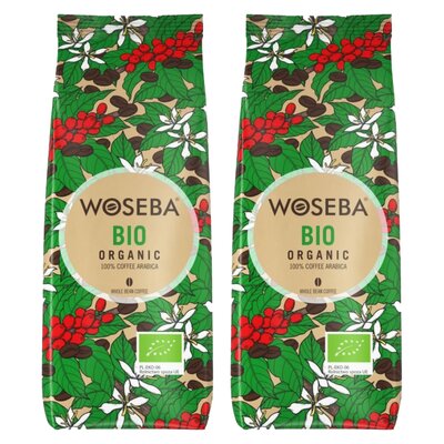 Kawa ziarnista WOSEBA Bio Organic Arabica 2 x 0.5 kg