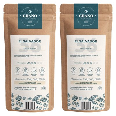 Kawa ziarnista GRANO TOSTADO El Salvador Arabica 2 x 1 kg