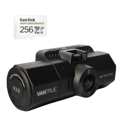 Wideorejestrator VANTRUE N2S + Karta pamięci SANDISK MicroSDXC 256GB
