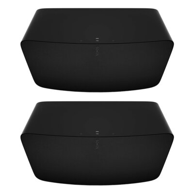 Zestaw Stereo Sonos Five (2 szt.), Czarny Wi-Fi, AirPlay2, Trueplay™, Sterowanie dotykowe,Możliwość ustawienia w pionie i poziomie