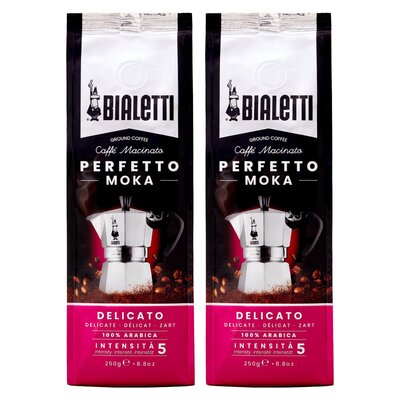 Kawa mielona BIALETTI Perfetto Moka Delicato Arabica 2 x 0.25 kg