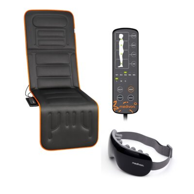 Mata masująca MEDIVON Cosy Vibra + Masażer do oczu MEDIVON Horizon Travel 2