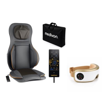 Mata masująca MEDIVON Cosy Air Pro + Masażer do oczu MEDIVON Horizon Pro