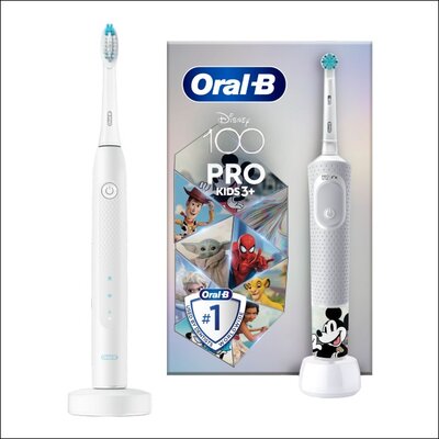 Szczoteczka soniczna ORAL-B Pulsonic Slim Clean 2000 Biały + Szczoteczka rotacyjna ORAL-B Kids Pro Kraina Lodu + Etui