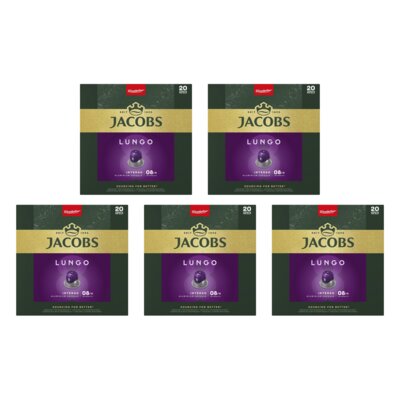 Kapsułki JACOBS Lungo 8 Intenso do ekspresu Nespresso (100 szt.)