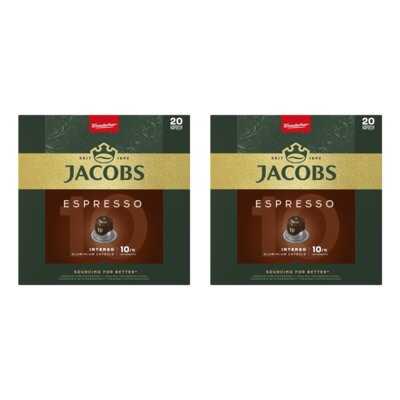 Kapsułki JACOBS Espresso Intenso 10 do ekspresu Nespresso (40 szt.)