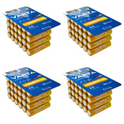 Baterie AA LR6 VARTA Longlife (96 szt.)