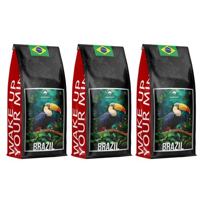 Kawa ziarnista BLUE ORCA COFFEE Brazylia Arabica 3 x 1 kg