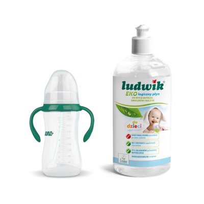 Butelka NENO 300 + Płyn do mycia butelek i smoczków LUDWIK CG1010102ZEKL0121 475 ml