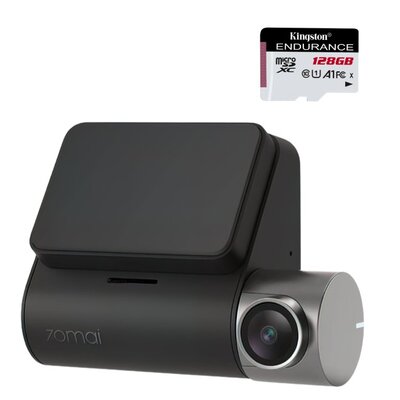 Wideorejestrator 70mai Dash Cam A500s Cam Pro Plus+ + Karta pamięci KINGSTON Endurance microSDXC 128GB