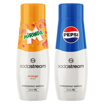 Syrop do saturatorów SODASTREAM Mirinda 440 ml + Syrop do saturatorów SODASTREAM Pepsi 440 ml