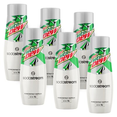 Syrop do saturatorów SODASTREAM Mountain Dew Light bez cukru 6 x 440 ml