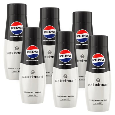 Syrop do saturatorów SODASTREAM Pepsi Zero Cukru 6 x 440 ml