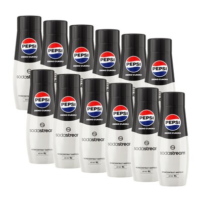 Syrop do saturatorów SODASTREAM Pepsi Zero Cukru 12 x 440 ml