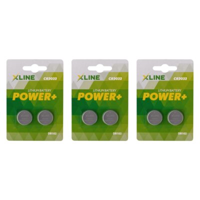 Baterie CR2032 XLINE (6 szt.)