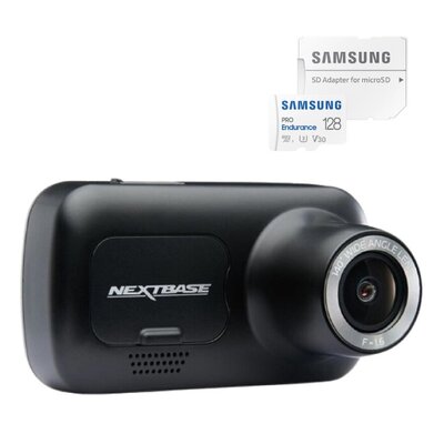 Wideorejestrator NEXTBASE 222G Czarny + Karta pamięci SAMSUNG Pro Endurance microSDXC 128GB + Adapter
