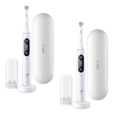 Szczoteczka magnetyczna ORAL-B iO 8 Biały (2 sztuki)