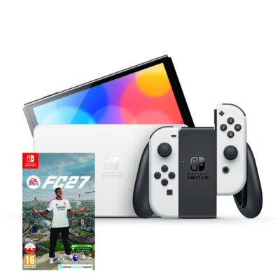 Konsola NINTENDO Switch Oled Biała + EA SPORTS FC 27 Gra NINTENDO SWITCH