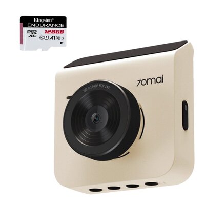 Wideorejestrator 70MAI A400 + kamera tylna RC09 Biały + Karta pamięci KINGSTON Endurance microSDXC 128GB