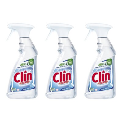 Płyn do mycia szyb CLIN Antypara 3 x 500 ml